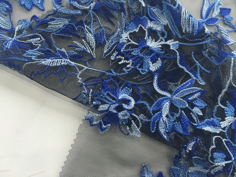 Rayon Yarn Embroidery Fabric