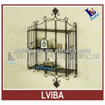 High durable metal home decorative shelf