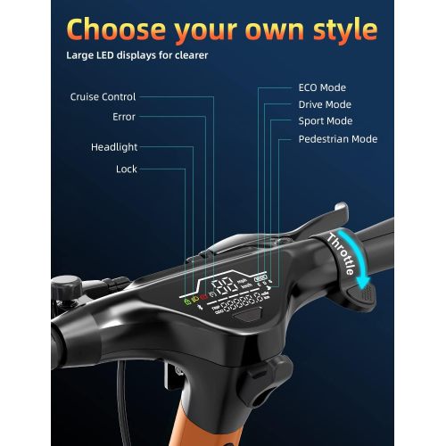 GOFUNOW GX10 Adult Fashion City Travel Electric Scooter