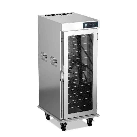 Insulated Glass Door Food Cart for Hospital Use