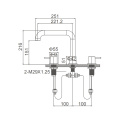 SEAWIND three hole basin mixer