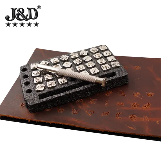 32 Pcs Leather Carving Insect Seal Indian Style DIY Leather Craft Tools