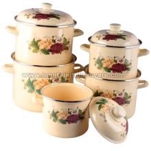 Enamel Stock Cookware Pot with high size