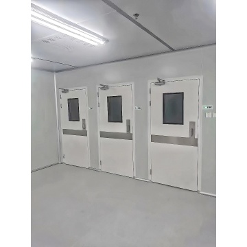 Aluminum 90 degree automatic clean door single door