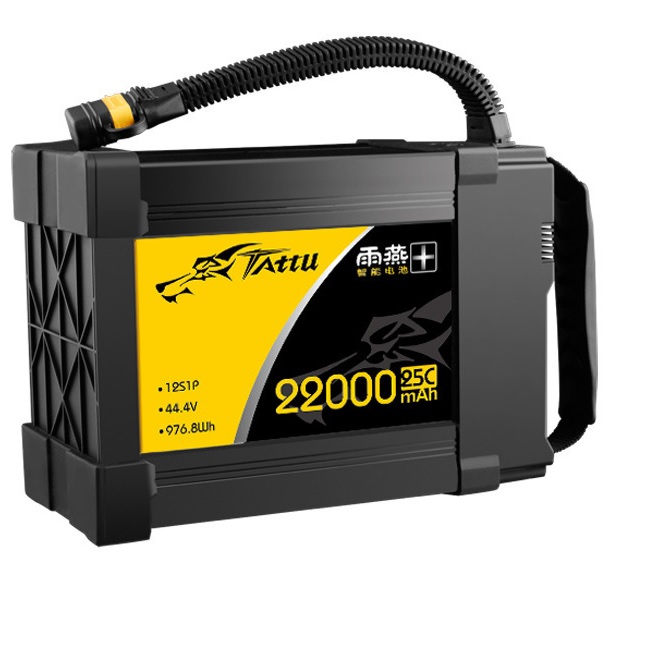 Tattu 44.4V 22000mAh 15C 12S การเกษตรโดรนแบตเตอรี่