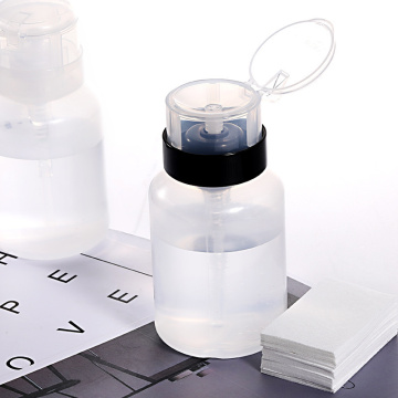 Pump Dispensers: Empty Plastic Bottle with Lock Pump Head for Makeup Remover & Nail Care