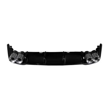 VOLKSWAGEN 21 GOLF-B Factory Hot Products Automobile Rear Lip Bumper Diffuser - Black/Silver