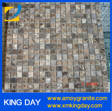 Dark emperador brown marble mosaic (Factory Directly)