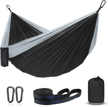 Danlong Outdoor Double Hammock: Lightweight, Ultralight, and Portable Nylon Rope Hammock for Hiking and Camping