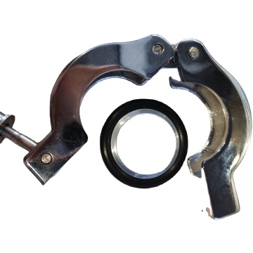 KF25 Aluminum Quick Flange Clamp with Aluminum Centering Ring and FKM O-ring for Vacuum Fittings