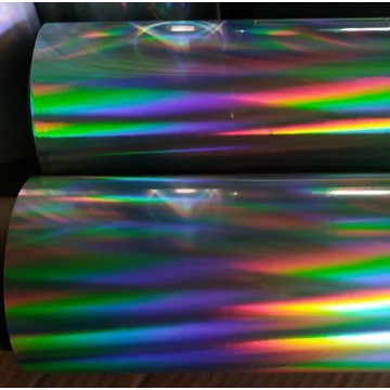 Publicidade holografia a laser imprimível filme de embrulho automático