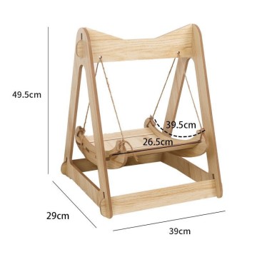 China Pet Hammock Wood Swing Cat Swing Hanging Manufactory