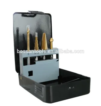 4pcs metal box step drill set