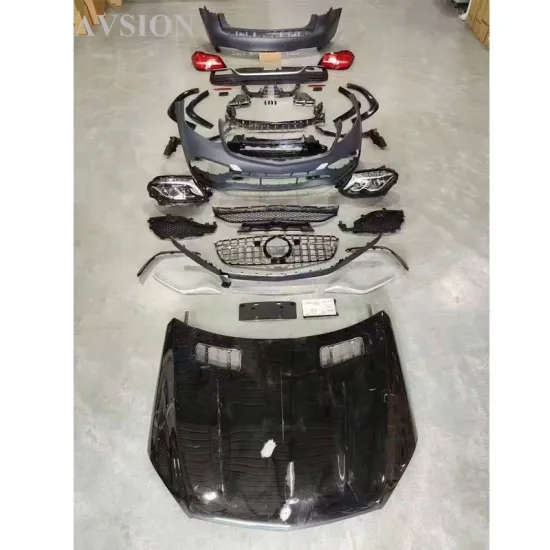 Mercedes Benz GL-Class X166 AMG Front and Rear Body Kit with Bumpers and Headlights Upgrade