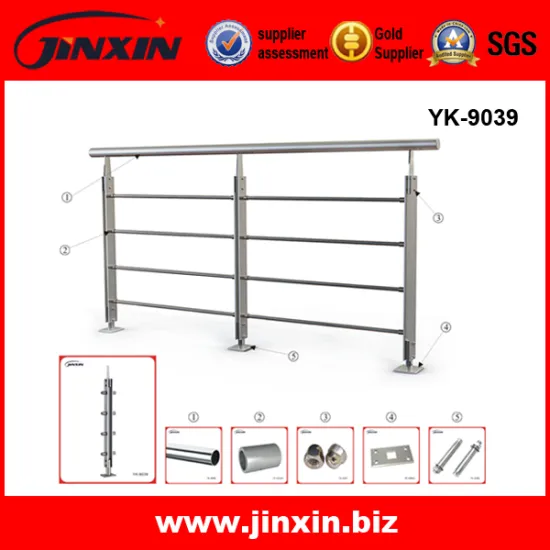 Double sides stainless steel railing rope handrail for stairs