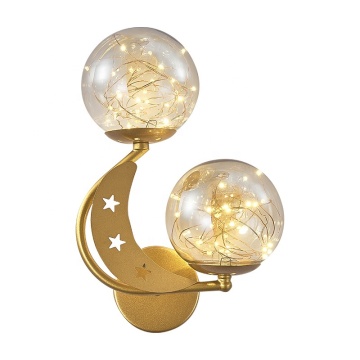 Nordic Romantic Factory Wholesale Staircase Glass Wall Lights for Living Room and Bedroom