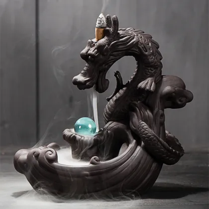 Dragon Smoke Backflow Incense Burner - Creative Home Decoration