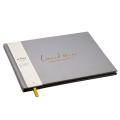 Customized low-key luxury linen notebook
