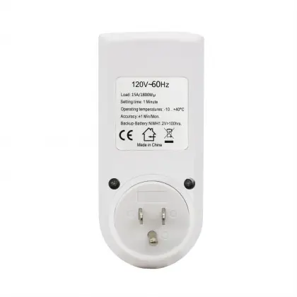 7 Day Digital Light Timer Plug