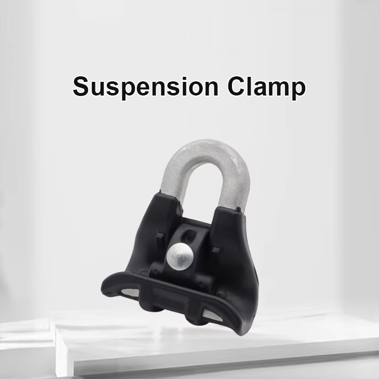 overhead cable suspension clamp