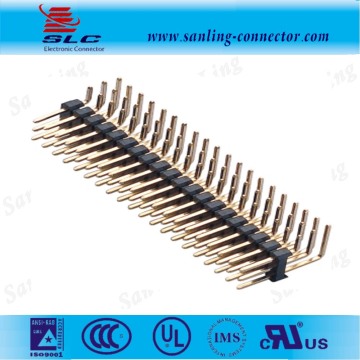 Electronic connector molex 2mm double row 90 degree pin header