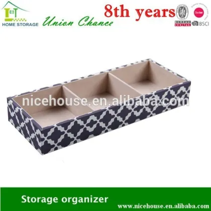 3 compartments printing surface makeup pandora jewelry tray