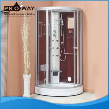 Steam Shower Room Free Standing Fiberglass Indoor Frameless Glass Showers Enclosure