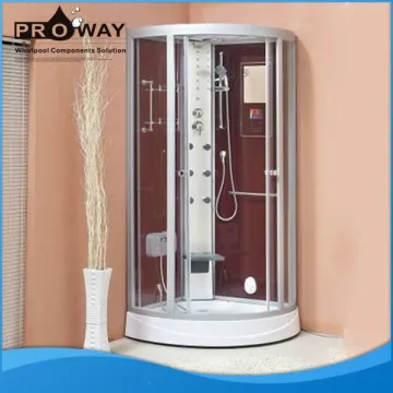 Steam Shower Room Free Standing Fiberglass Indoor Frameless Glass Showers Enclosure