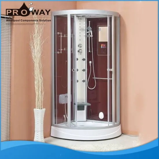 Steam Shower Room Free Standing Fiberglass Indoor Frameless Glass Showers Enclosure