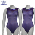 Custom Purple Mystique Stoff Gymnastic Trikots