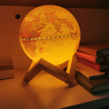 Children's Light Up Globe Lamp Vintage