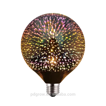 amazing light AC85-265V 3.5W Fireworks G95/G30 3D LED Bulb hot selling 2018