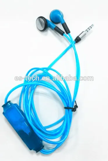 illuminated earphones, Led earphone, El light headphone