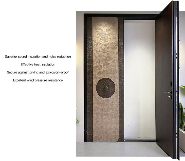 stainless steel front door