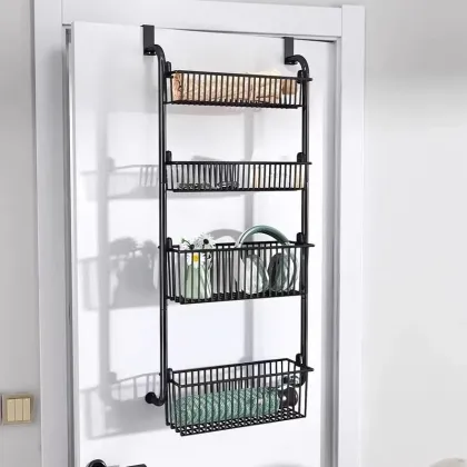 Multi-Layer No-Drill Door Back Hanging Rack