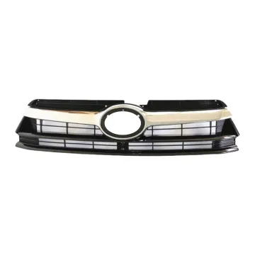 Black & Chrome Front Bumper Grille for Toyota Highlander 2015