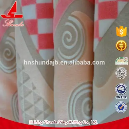 Wholesale Crystal Velvet 2.5mm Burn-out Printed Quilt Fabric