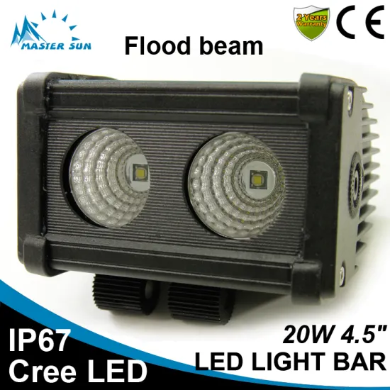 Waterproof 4.5inch 20w led tractor work light car led light bar off road led light bar