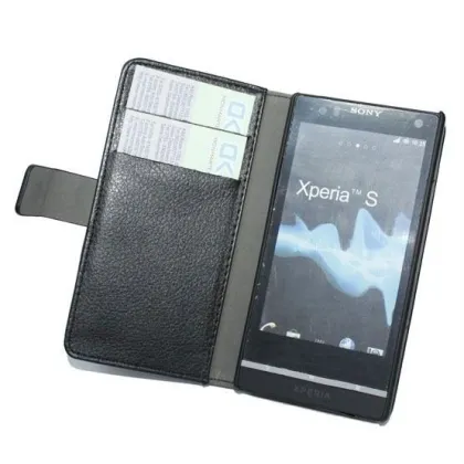 Blank Sony Cell Phone Cases , Leather Flip Cell Phone Covers