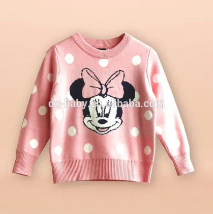 2016 Wholesale girls Cashmere Sweater Autumn New Fashion Baby Kids Flower Knitted Top Sweater