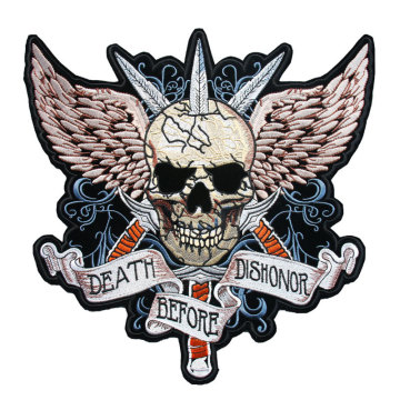 Embroidered logo of competition clothing