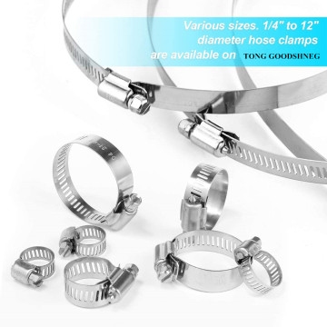 Factory Straight SS304 Throat Hoop Clamp with 470mm Diameter for Stainless Steel Applications
