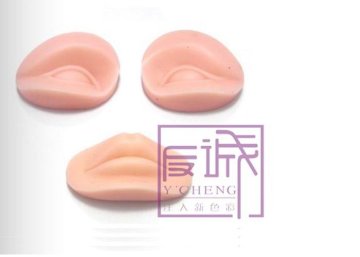 Permanent Makeup Rubber Fake Tattoo Practice Skins Dermis Lips
