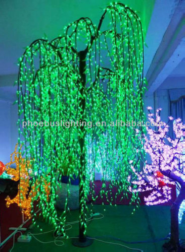 led lighted willow christmas tree