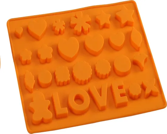 Silicone Valentine heart chocolate cake mold