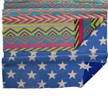 Warp knitting acid color printing polyester fabric