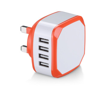 5V 4 USB chargers micro USB plug chargers with UK, AU plug