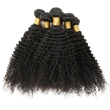 Curly Weave Human Hair Afro Kinky Curly Clip in Hair Extensions/Kinky Curly Virgin Hair