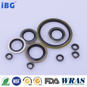 2015 China factory hot sale bonded seal washer,NBR and metal with Zn