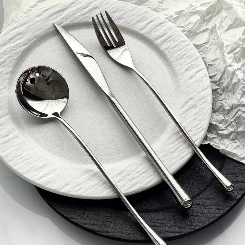 Stainless Steel Flatware - Modern Minimalist Design